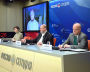 Participants at the panel discussion Arctic.ru, Information Cold War in the Arctic, of the 2nd Northern Sustainable Development Forum