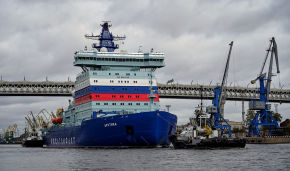 Nuclear icebreaker Arktika reaches the North Pole