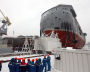 The launch ceremony for the Severny Polyus ice-resistant self-propelled platform (Project 00903) in St. Petersburg