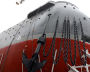 The launch ceremony for the Severny Polyus ice-resistant self-propelled platform (Project 00903) in St. Petersburg