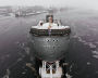 The launch ceremony for the Severny Polyus ice-resistant self-propelled platform (Project 00903) in St. Petersburg