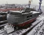 The launch ceremony for the Severny Polyus ice-resistant self-propelled platform (Project 00903) in St. Petersburg