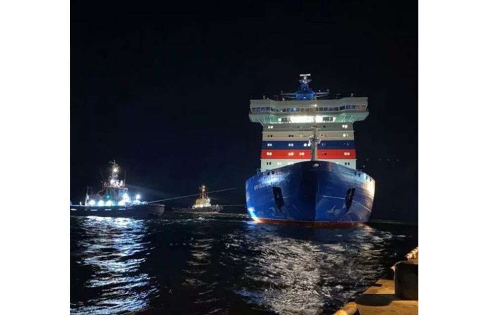 The world's most powerful nuclear icebreaker Arktika journeys to the east of the Northern Sea Route for the first time