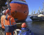 The Severny Polyus platform is leaving for sea trials in the Gulf of Finland