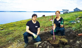 Leading programmer of the seismology laboratory Alexey Koshkin and head of the laboratory Galina Antonovskaya 