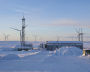 A wind power plant in the Kola District, Murmansk Region