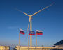 A wind power plant in the Kola District, Murmansk Region