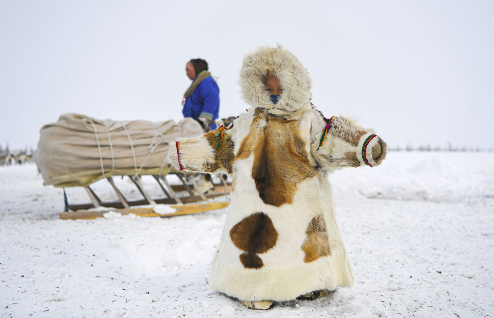 People living at the reindeer camp 