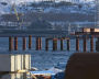 Lavna universal seaport construction site on the western coast of Kola Bay in the Murmansk Region.