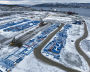Lavna seaport construction site in the Murmansk Region.