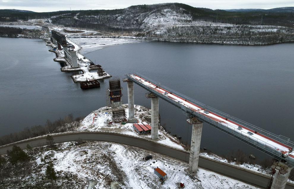 Lavna seaport construction site in the Murmansk Region.