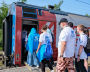 Victory Train touring display in Murmansk 