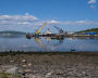 Part of sunken ship raised from floor of Kola Bay 