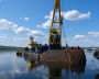 Part of sunken ship raised from floor of Kola Bay 