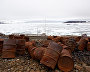 The abandoned polar station Tikhaya