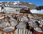 The abandoned polar station Tikhaya
