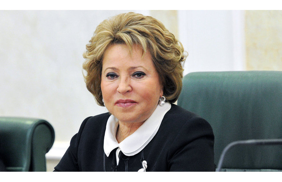 Federation Council Speaker Valentina Matviyenko