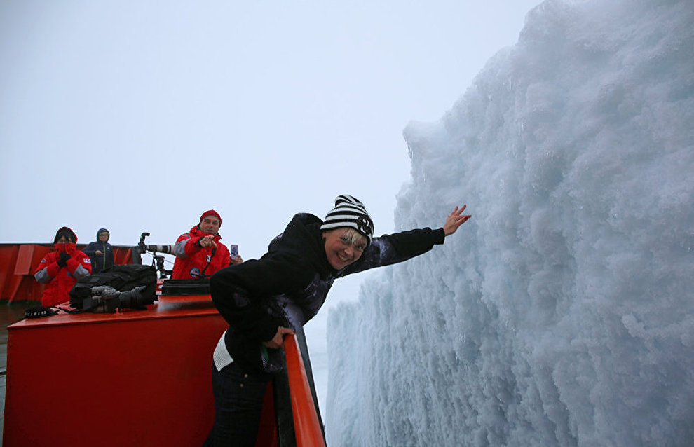 An iceberg from the nuclear icebreaker 50 Let Pobedy