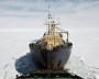 The Taimyr icebreaker leads the Kapitan Man lighter carrier ship