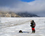 An automatic meteorological station on a glacier
