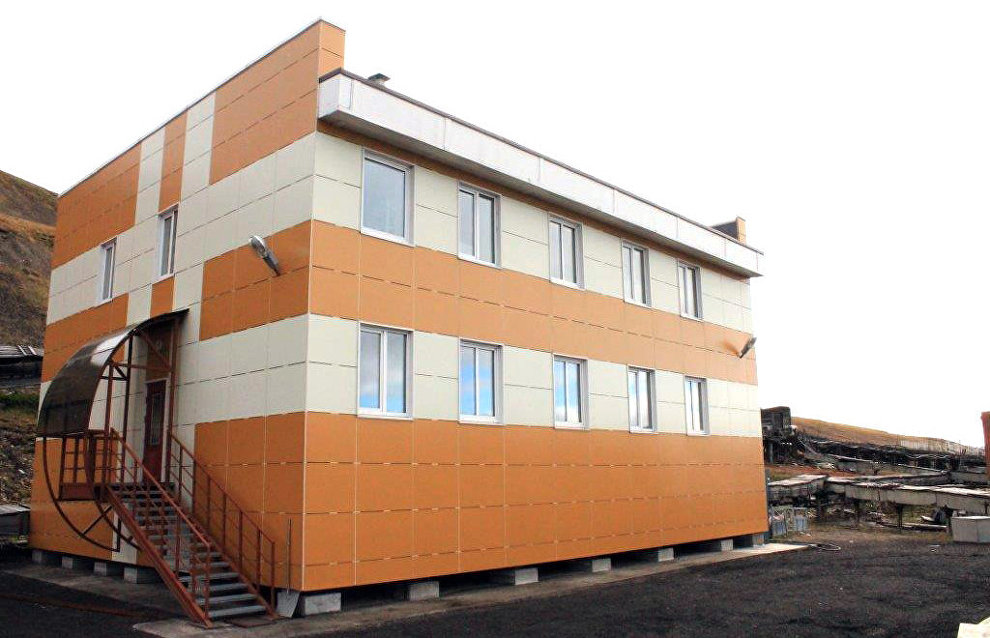 The Russian scientific center’s chemical laboratory in Barentsburg on Spitsbergen (Svalbard)