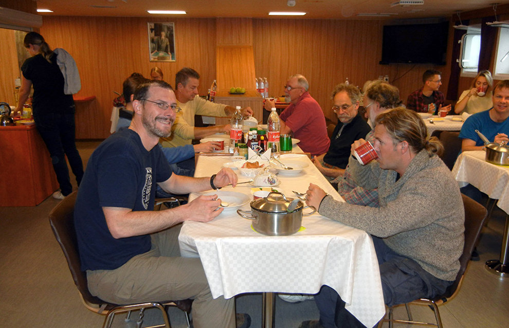 Lunch in the mess room