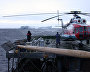 Research and expedition vessel Mikhail Somov tugs a 200,000 ton iceberg