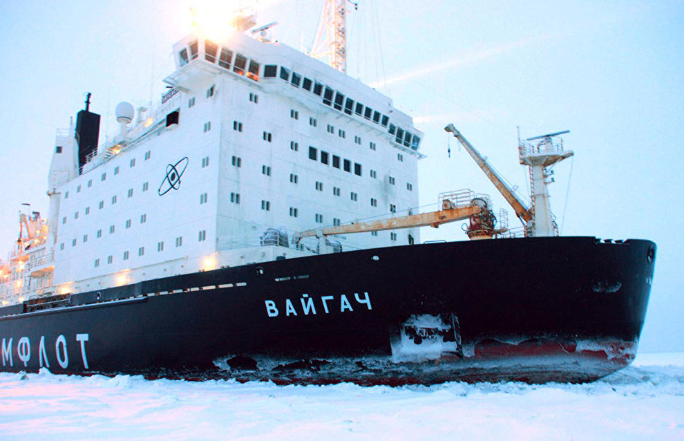 Vaigach nuclear icebreaker sets speed record navigating along Northern Sea Route