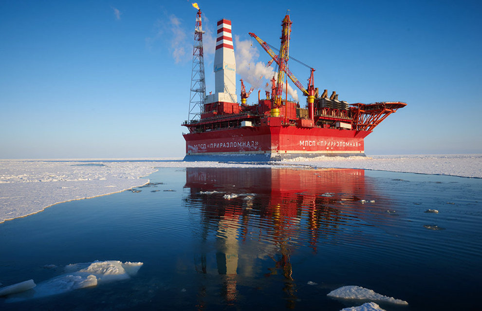 The Prirazlomnaya offshore oil platform