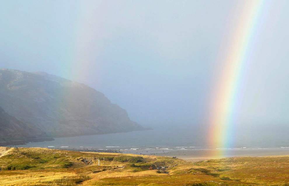 Double rainbow on Kola Peninsula. October 2015