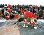 A wrestling competition