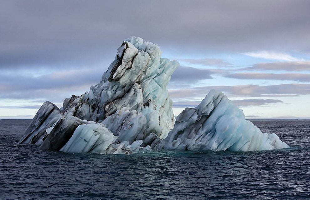 Iceberg in Tikhaya Harbor