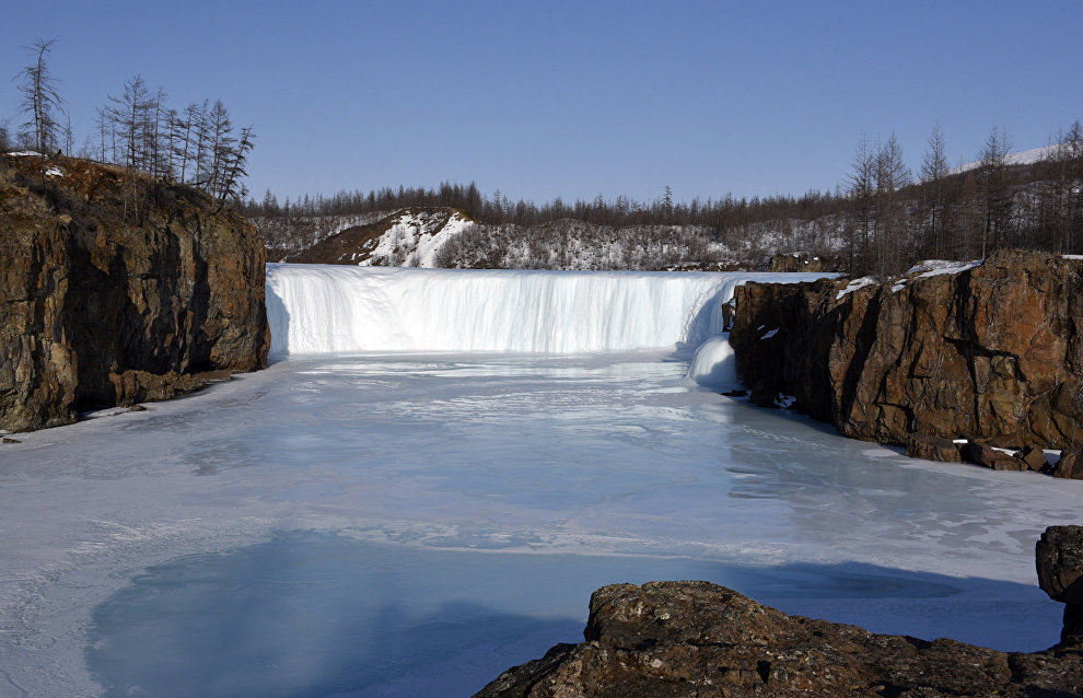 Waterfalls on the Moya-Achin River