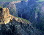 Kanda River Canyon, a view of the waterfall, 86 meters