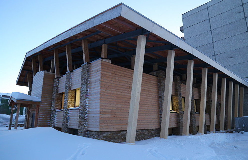 The multi-purpose visitor center at the Pasvik Nature Reserve