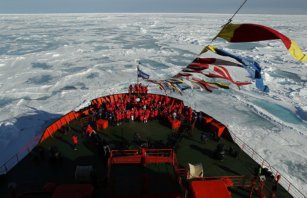 Russian Arctic National Park exhibition opens on icebreaker