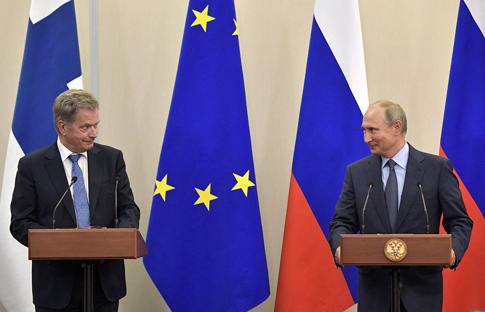 Russian and Finnish presidents discuss the Arctic