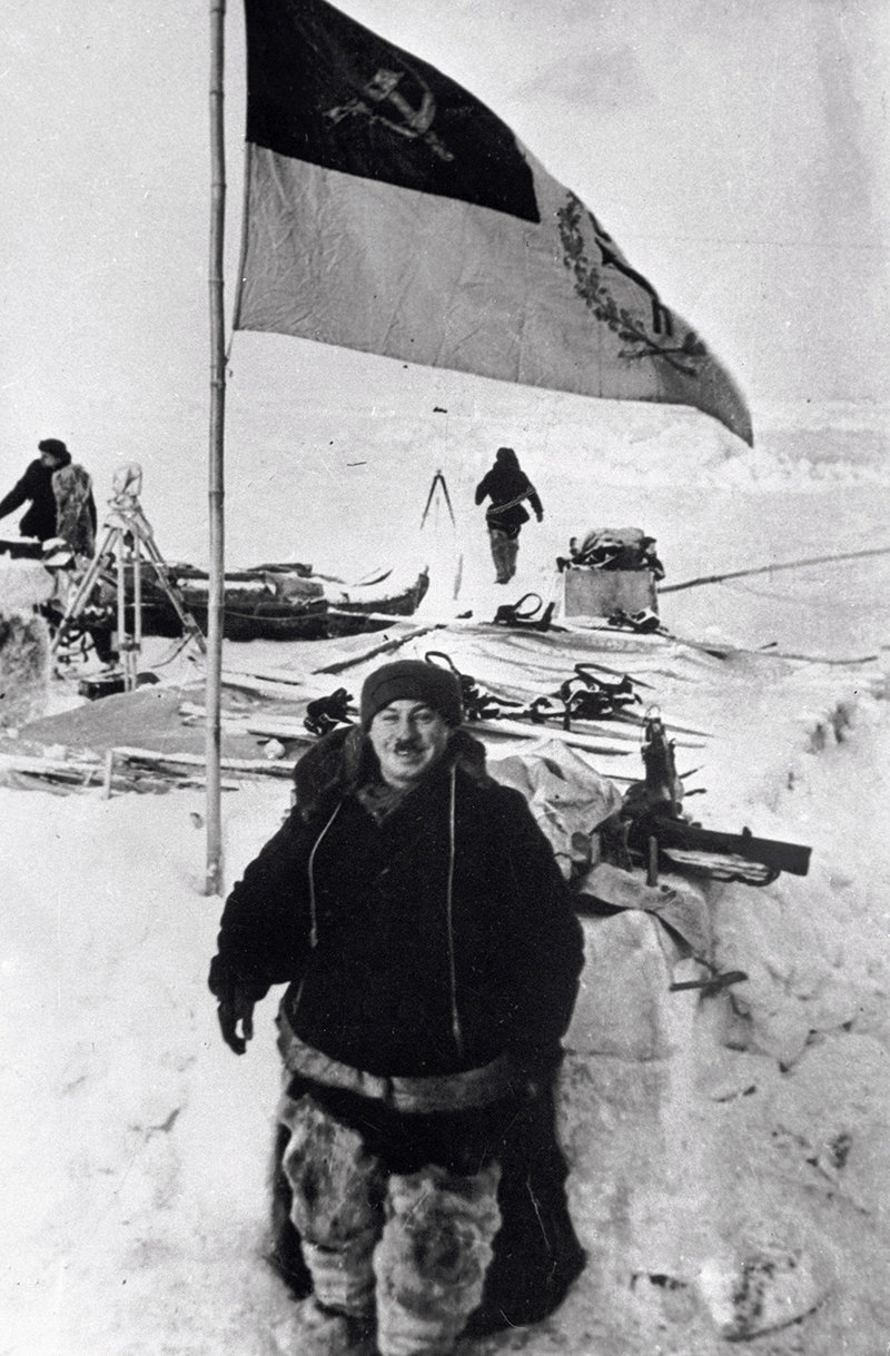 The commander of the first Soviet drifting station «North Pole-1» Ivan Papanin (1894-1986)
