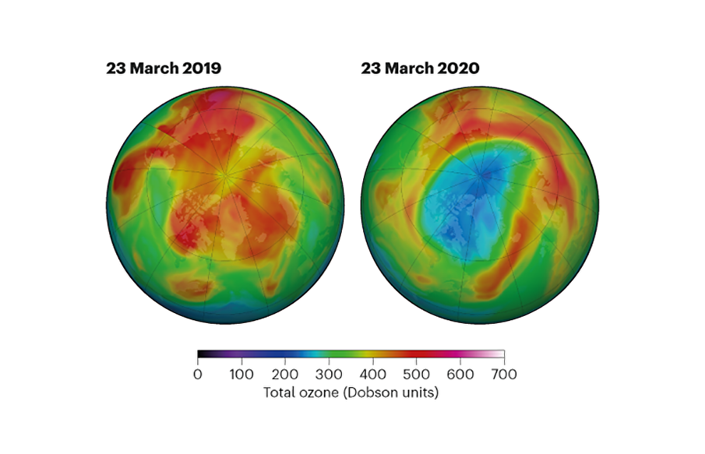 Huge ozone hole opens in Arctic skies