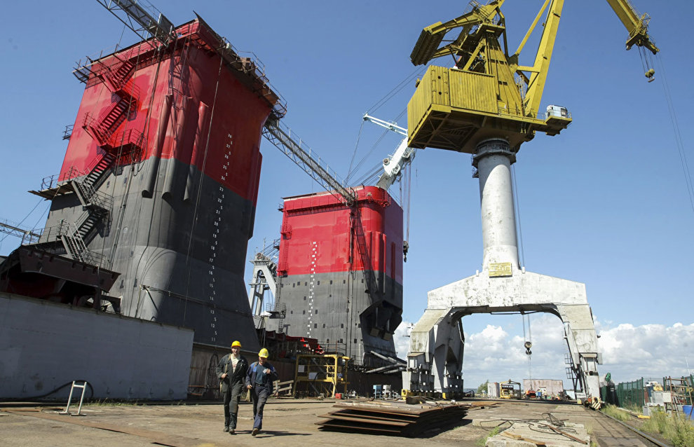 Icebreaking patrol ship laid down in the Leningrad Region