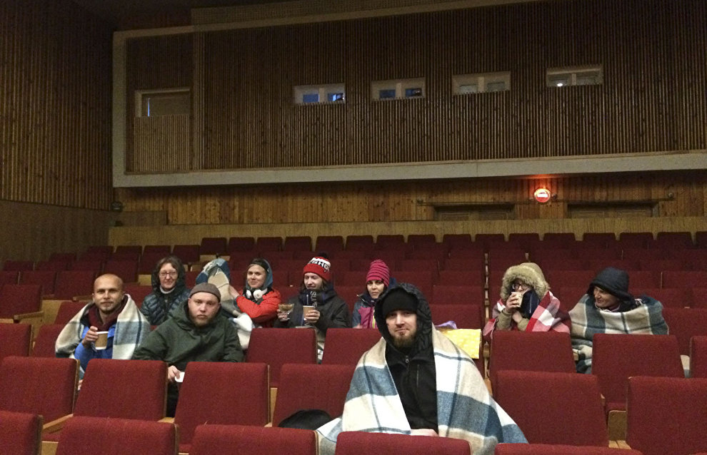 The auditorium of the restored movie theater