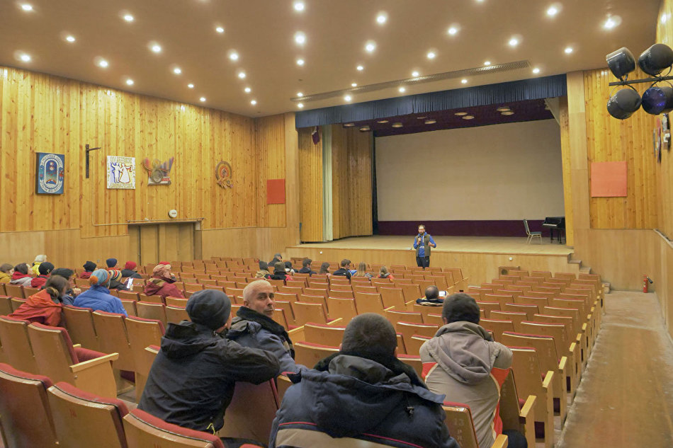 The auditorium of the restored movie theater