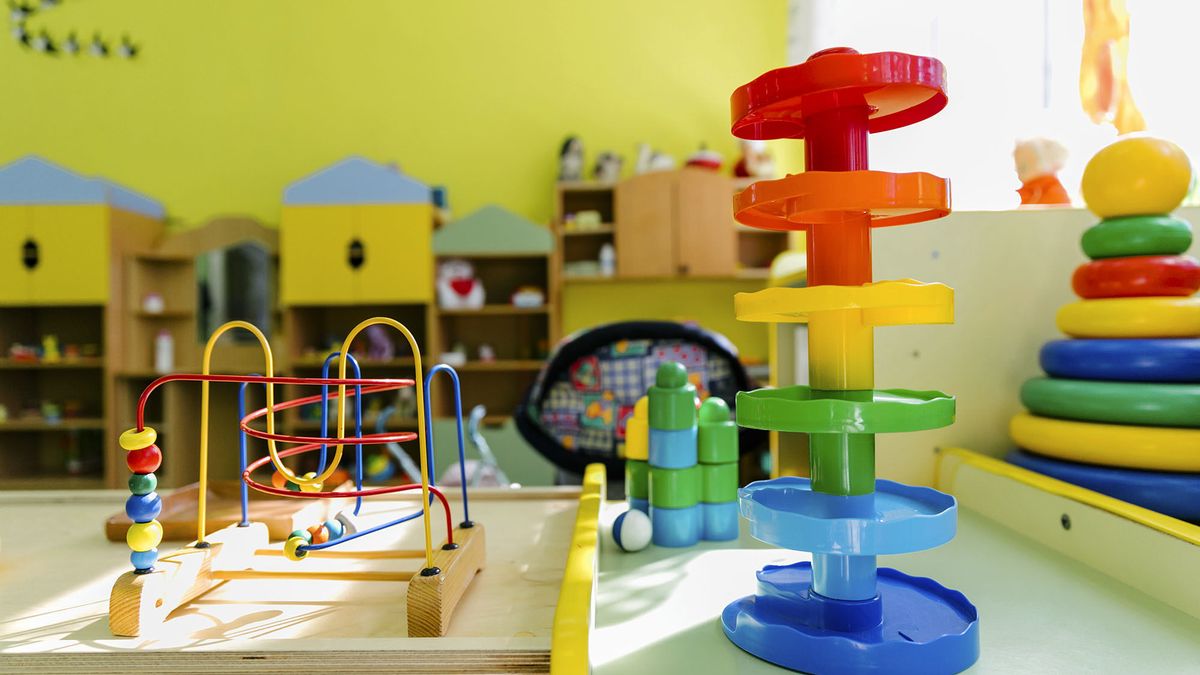 Toys in a kindergarten