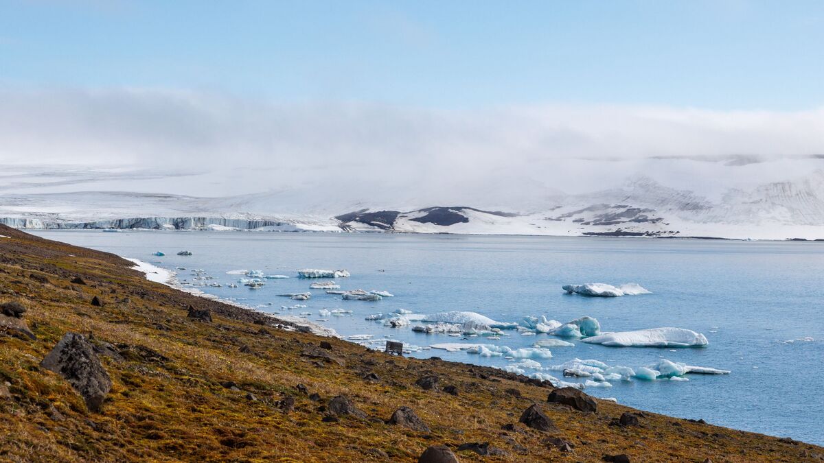 Sedov Glacier on Franz Josef Land Archipelago