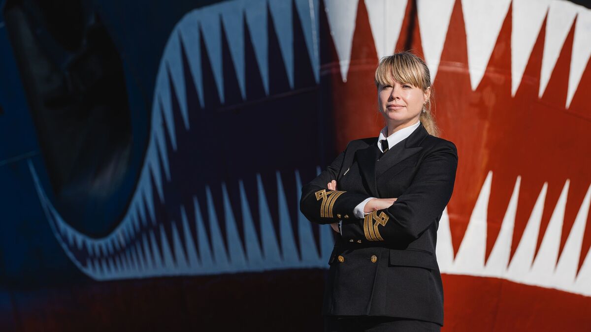 Marina Starovoitova, captain of the Yamal nuclear icebreaker  
