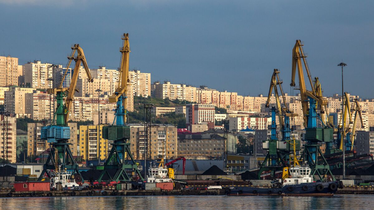 View of the Murmansk port