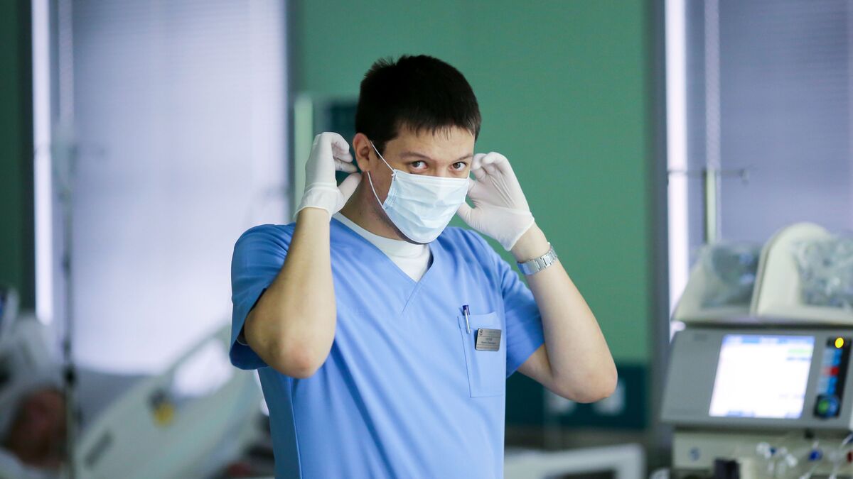 A doctor at an emergency hospital 