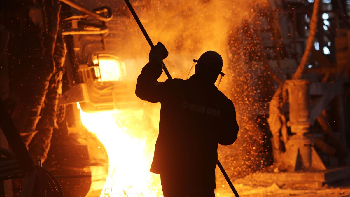 Metallurgy plant worker