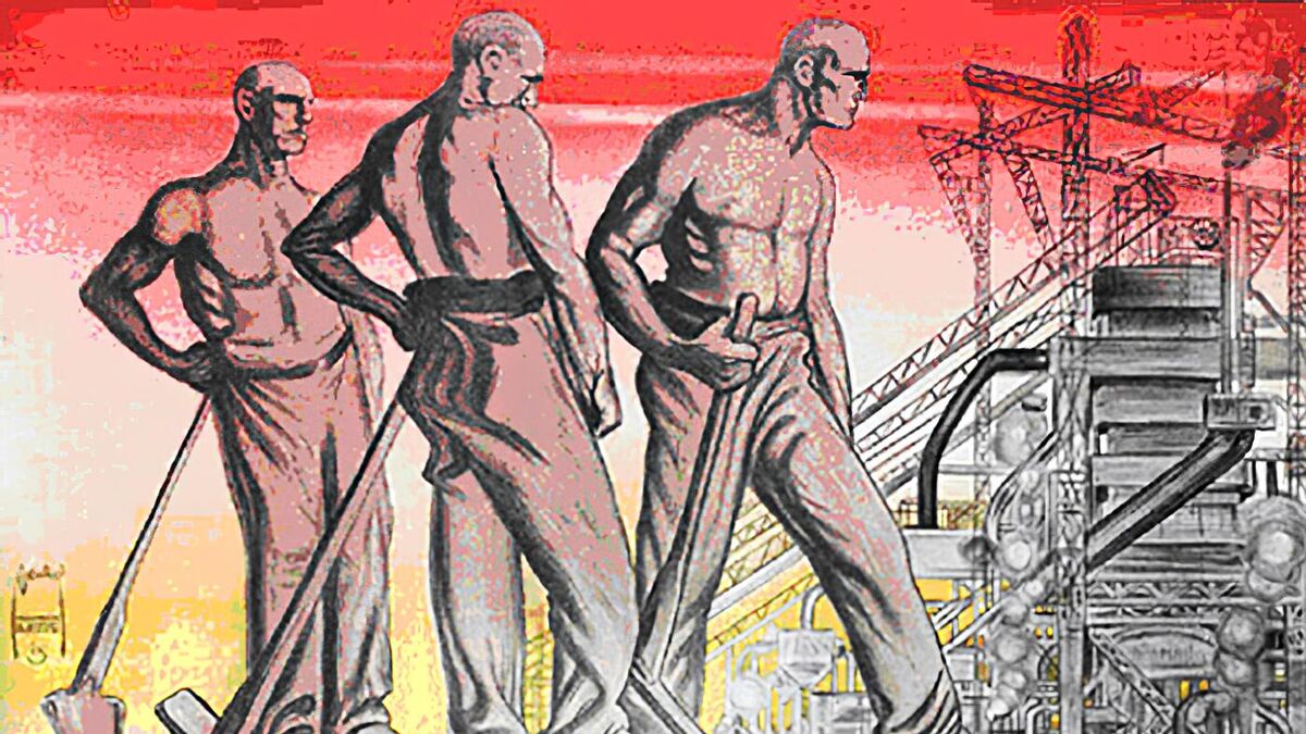 Poster for the film based on The Tunnel by Bernhard Kellermann, 1915