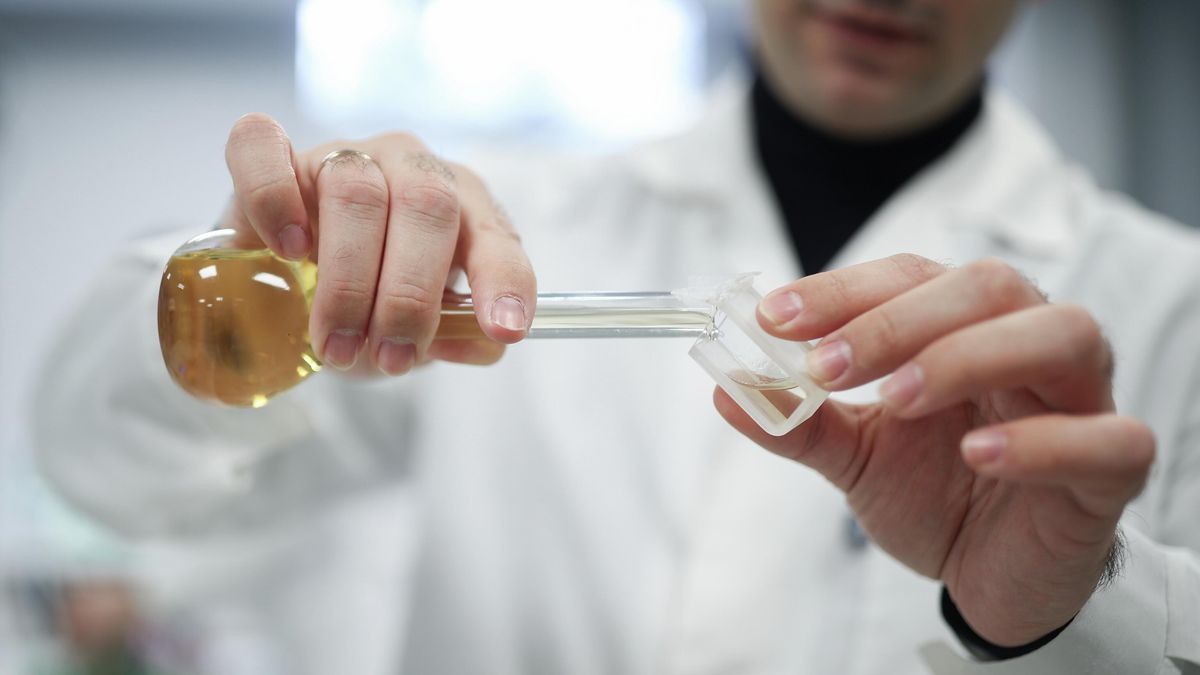 A scientist at a laboratory